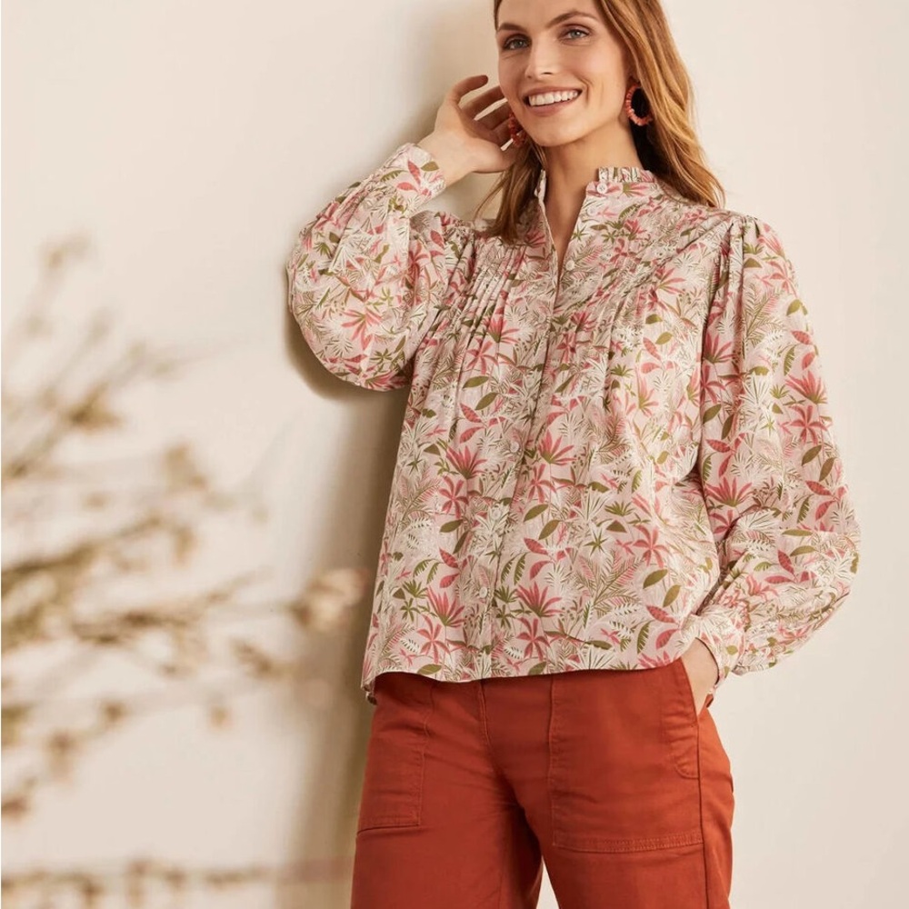 Boden Miranda Pintuck Blouse